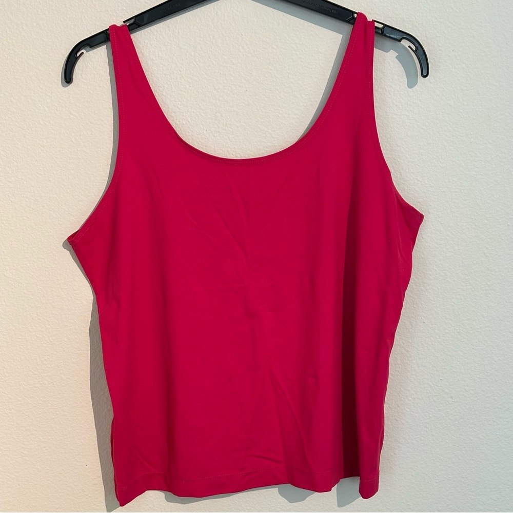 Chico's Pink Sleeveless Tank Top with Scoop Neckline